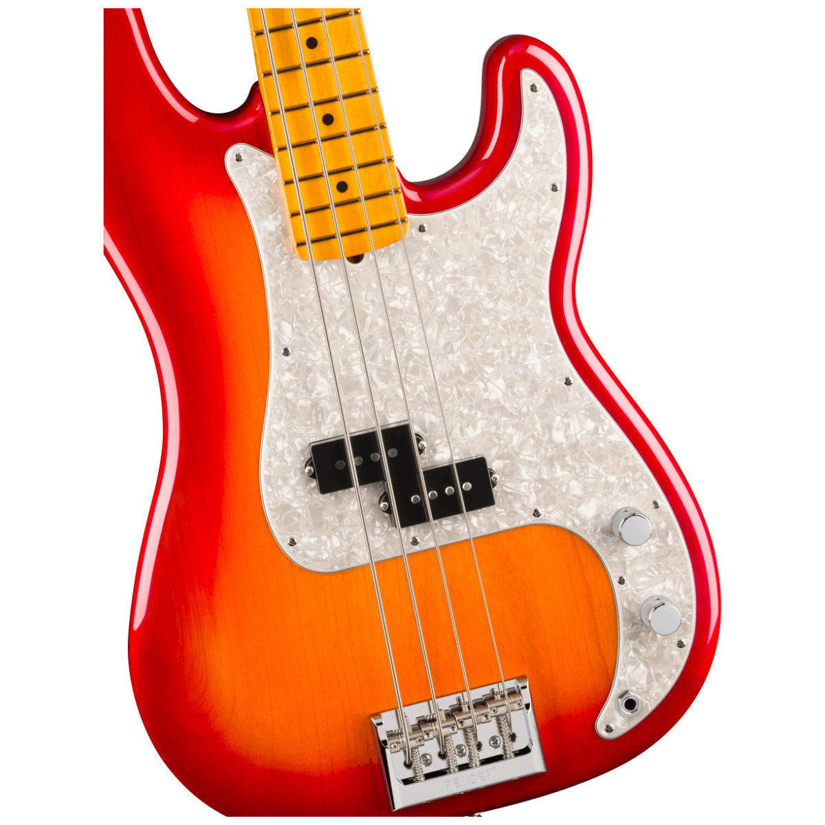 Fender American Professional Precision Bass - Maple Fingerboard - Aged Cherry Burst