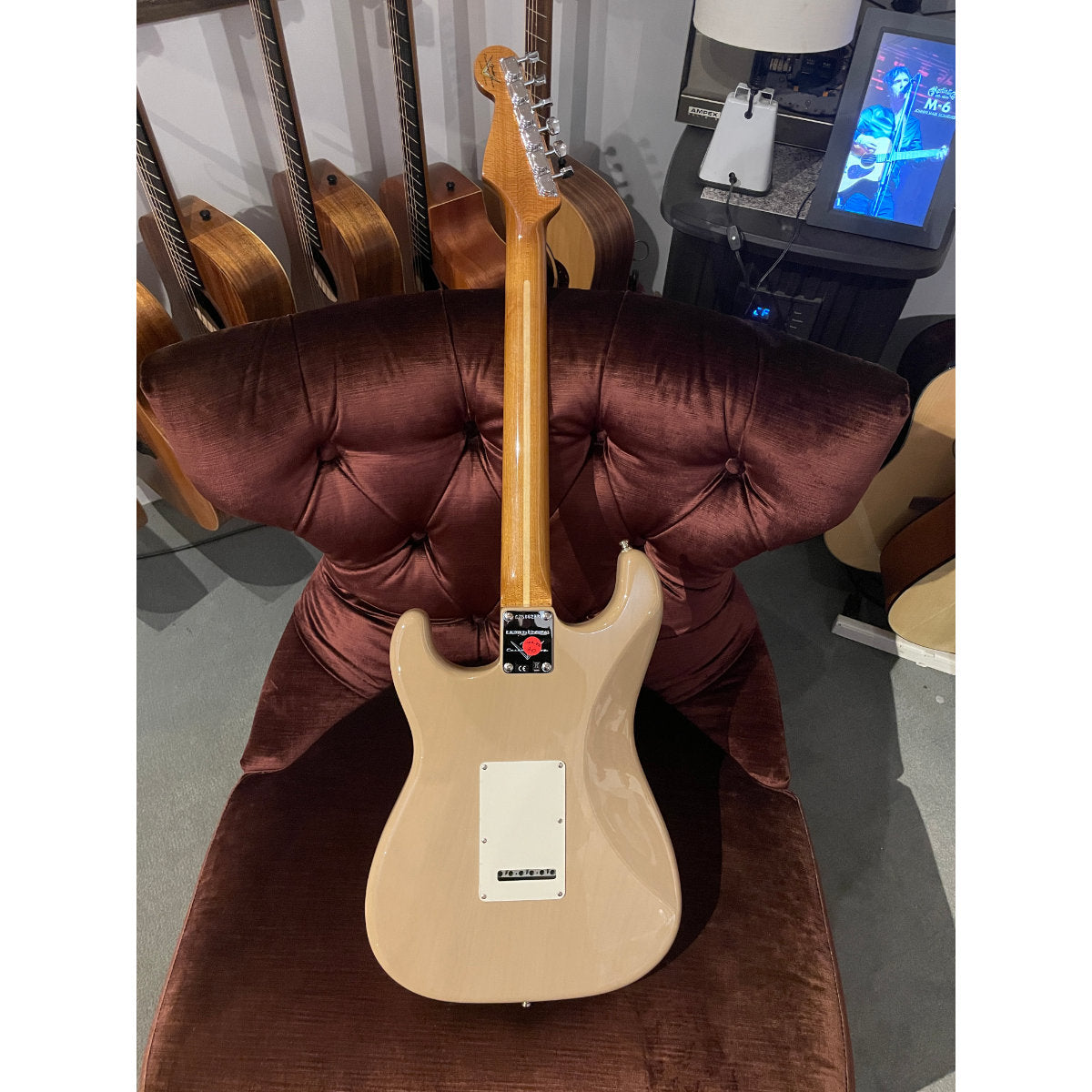 Fender Custom Shop #173 Limited Edition Hand-Selected Bananas At Large Exclusive Custom Deluxe Roasted Strat Electric Guitar - NOS w/ Matching Headcap - Aged Dirty White Blonde