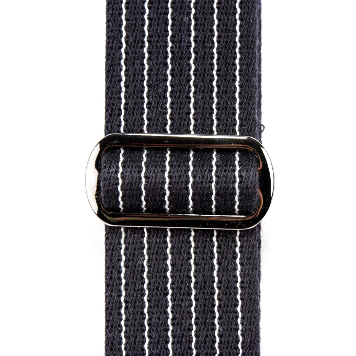 Reunion Blues Merino Wool Guitar Strap - Black Pinstripe