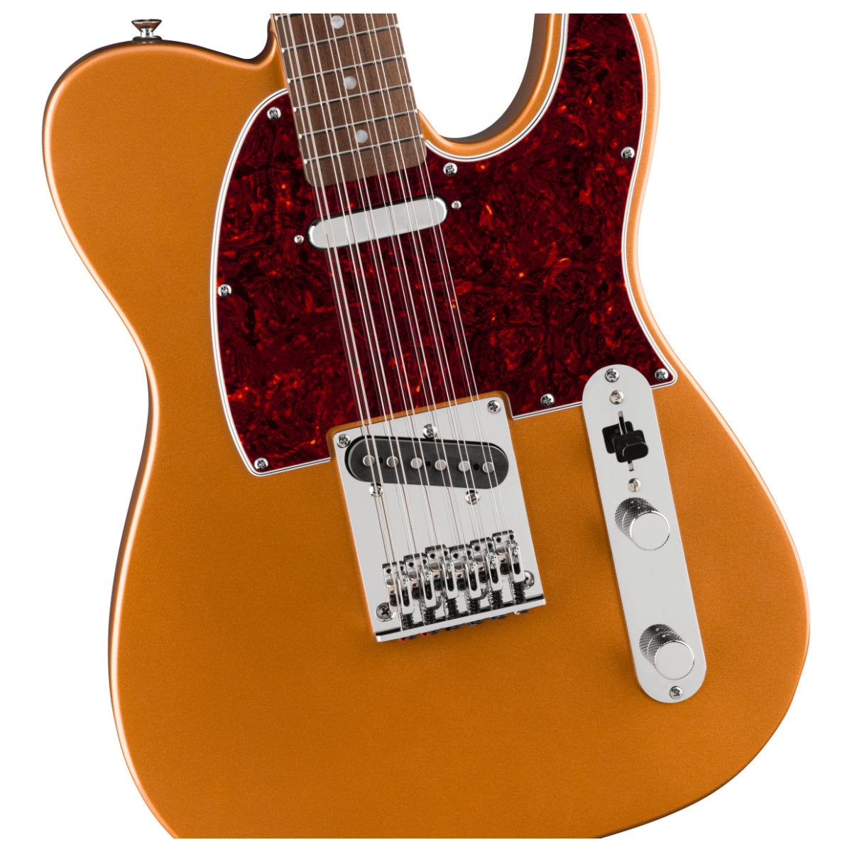 Squier Paranormal Troy Van Leeuwen Telecaster XII 12-String Electric Guitar - Laurel Fingerboard - Tortoiseshell Pickguard - Copper