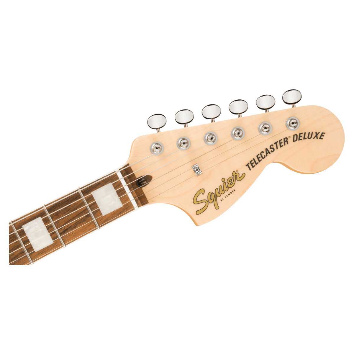 Squier Paranormal Troublemaker Telecaster Deluxe Bigsby Electric Guitar - Laurel Fingerboard - Parchment Pickguard - Black