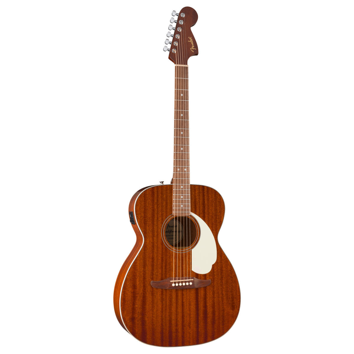 Fender California Standard Monterey E Acoustic-Electric Guitar - Sapele Top - Ivory Pickguard - Natural Sapele