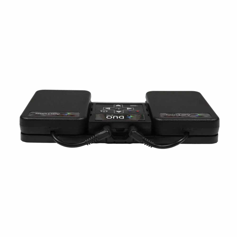AirTurn DUO 500 Dual Wireless Pedal Controller with Removable Bluetooth Handheld Remote - Bananas at Large®