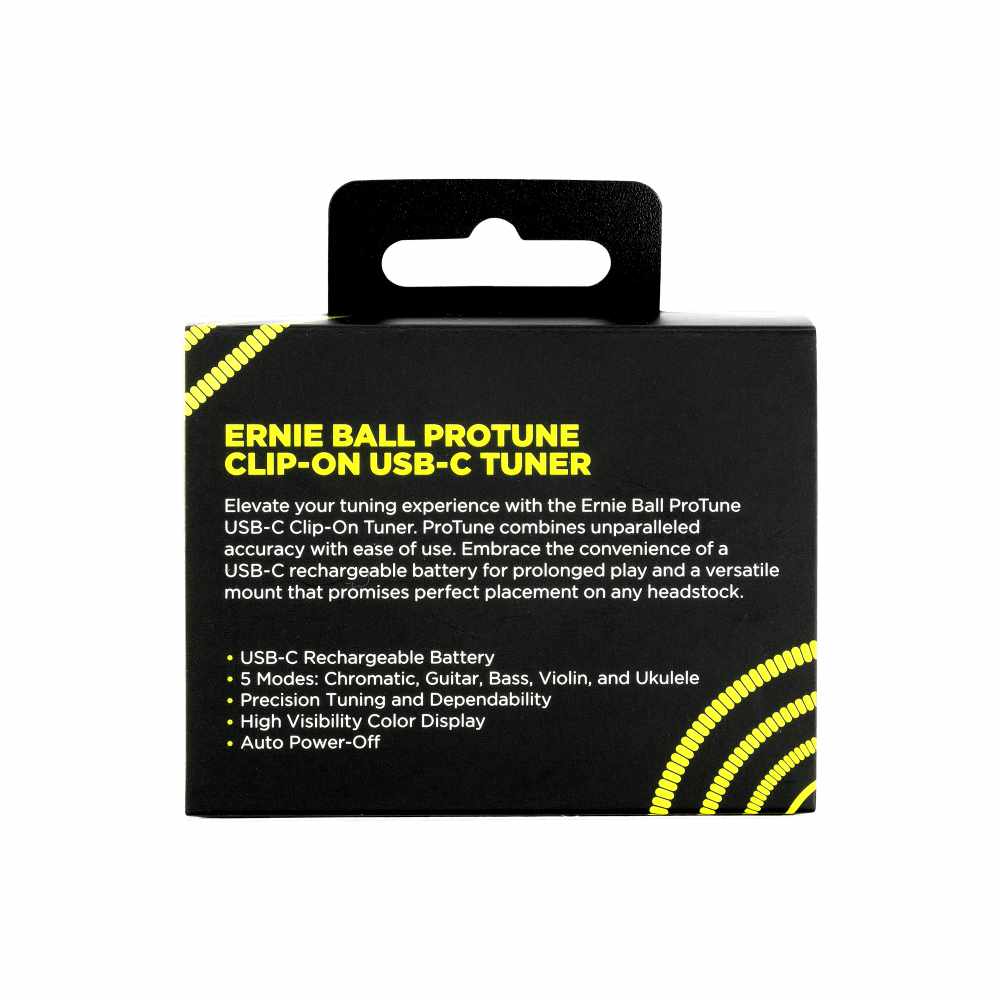 Ernie Ball ProTune USB-C Rechargeable Clip-on Tuner - Bananas at Large®