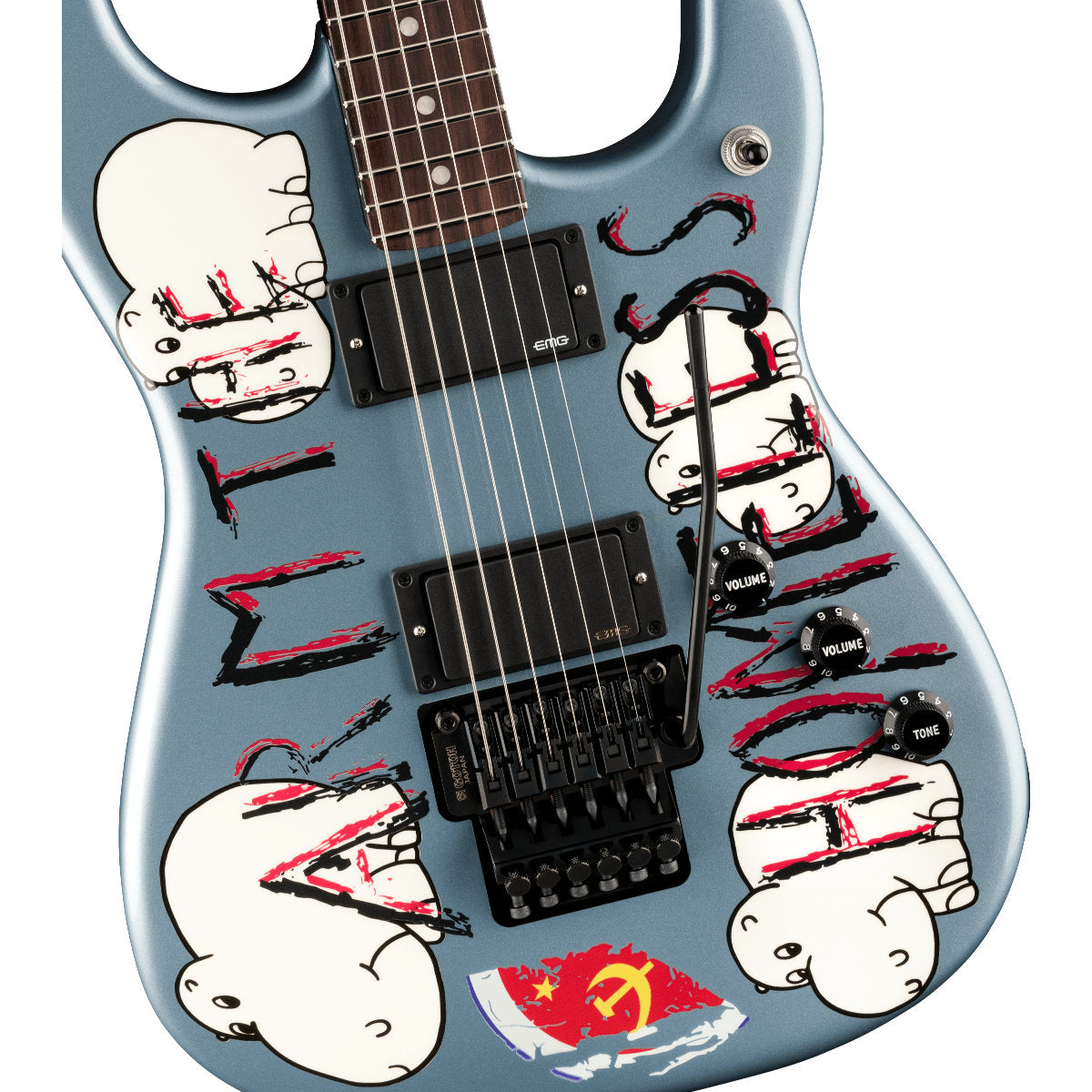Fender Tom Morello "Arm The Homeless" Stratocaster Electric Guitar - Rosewood Fingerboard - Blue Ice Metallic