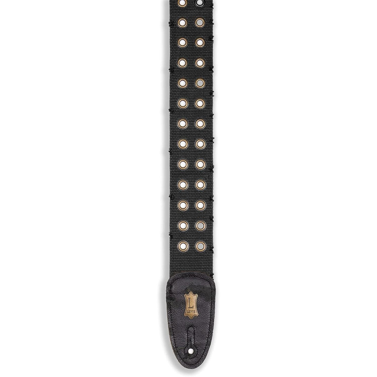 Levy's Leathers Tear & Wear Cotton 2in Guitar Strap - Black