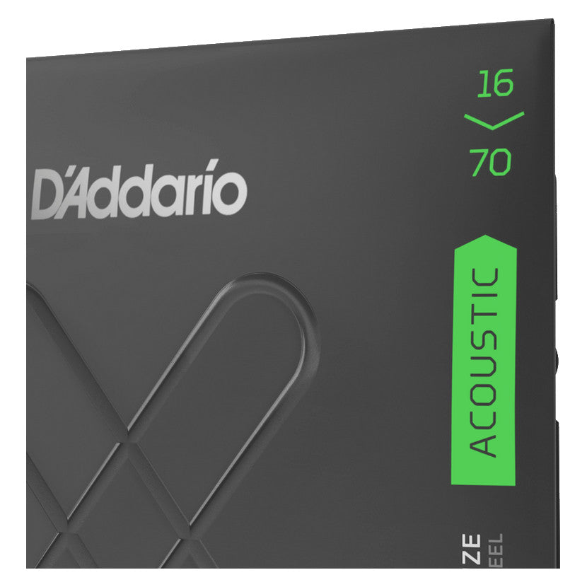 D'Addario XT Phosphor Bronze Coated Acoustic Guitar Strings - Medium Baritone - 16-70 - Bananas at Large®