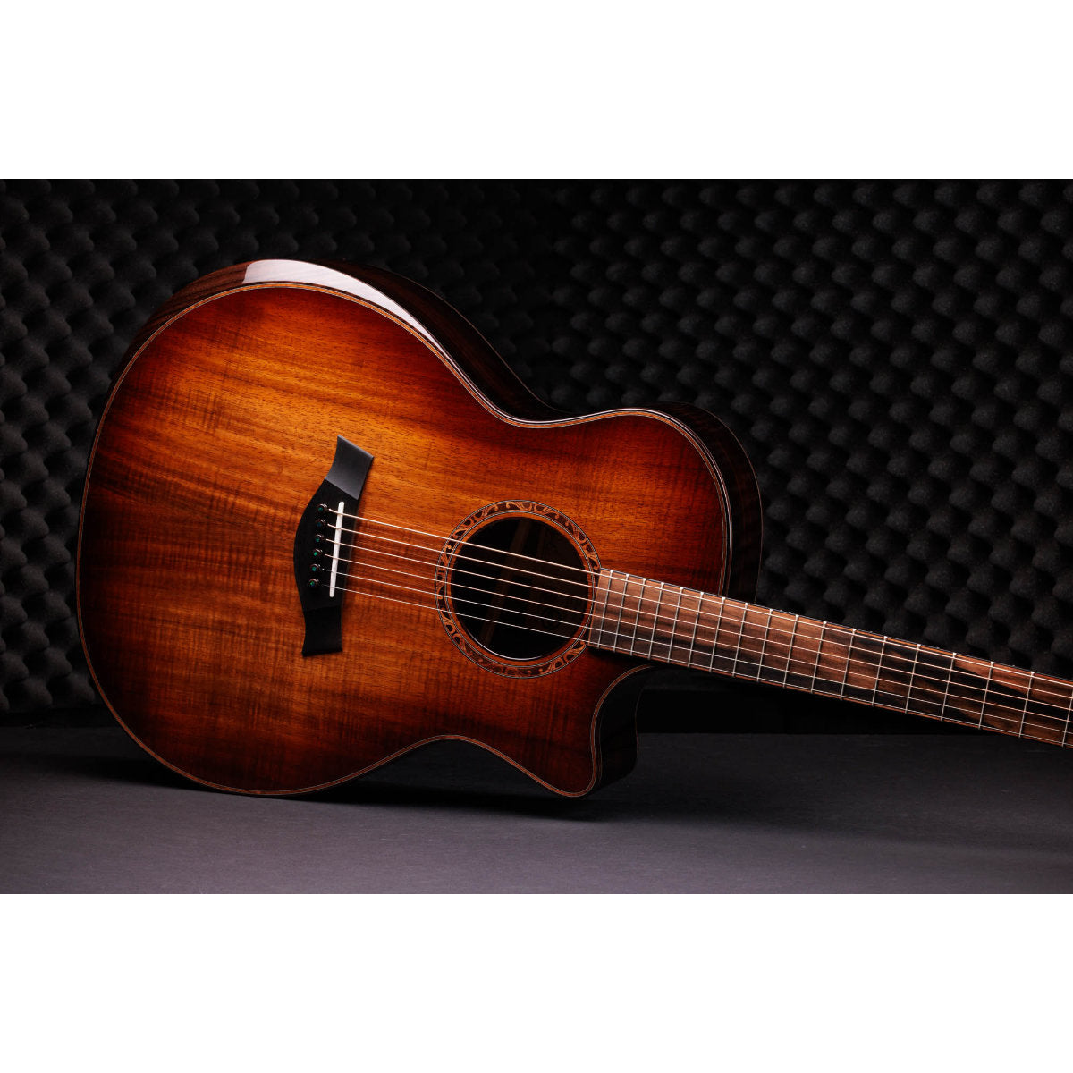 Taylor Custom Shop Limited Edition C24ce B6002 Grand Auditorium Acoustic-Electric Guitar - Figured Hawaiian Koa/Indian Rosewood (Figured Hawaiian Koa Wedge)