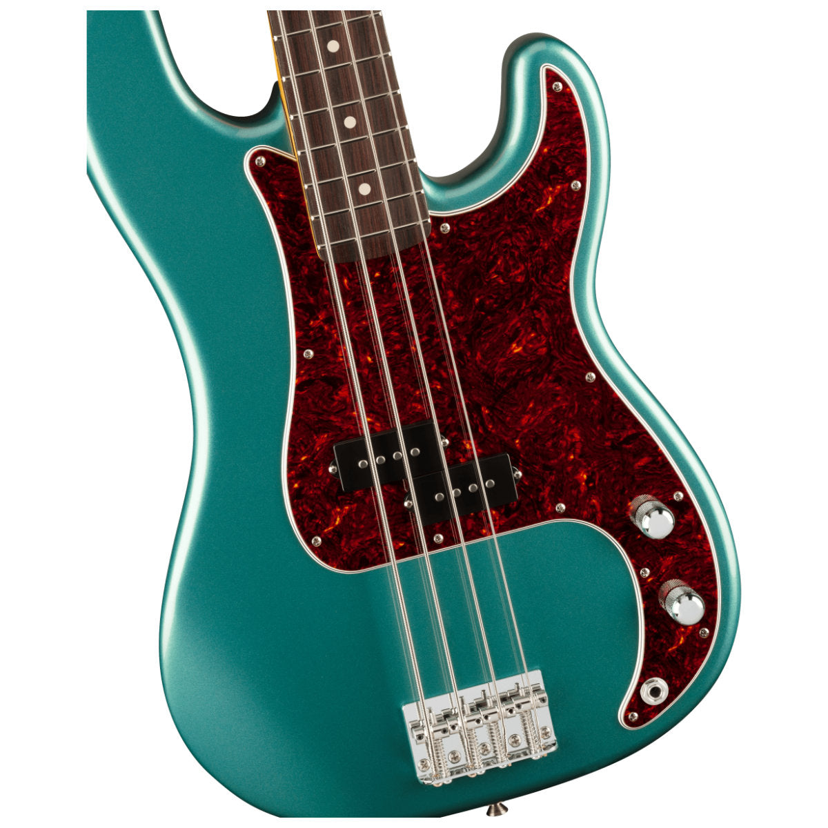 Fender American Professional Classic Precision Bass - Rosewood Fingerboard - Faded Sherwood Green Metallic - Bananas at Large®
