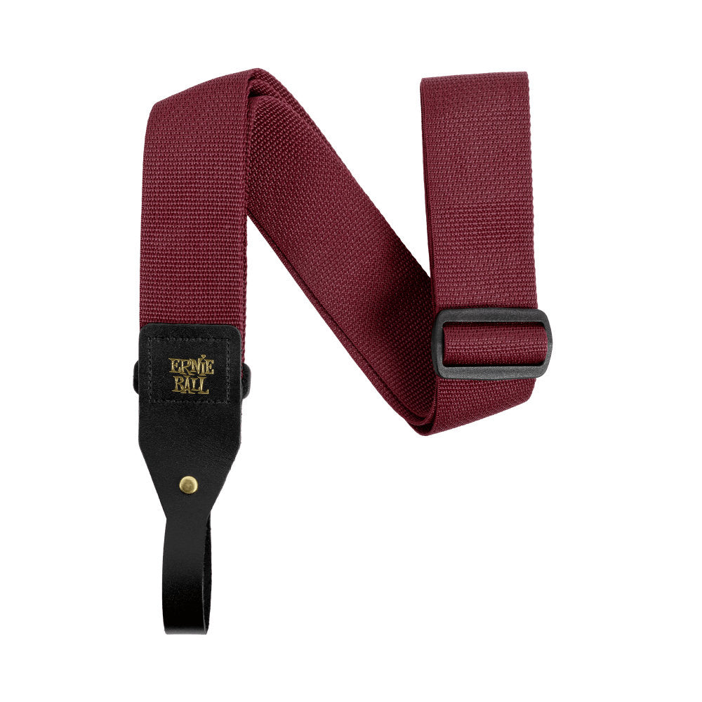 Ernie Ball Acoustic Guitar Strap - Burgundy - Bananas at Large®
