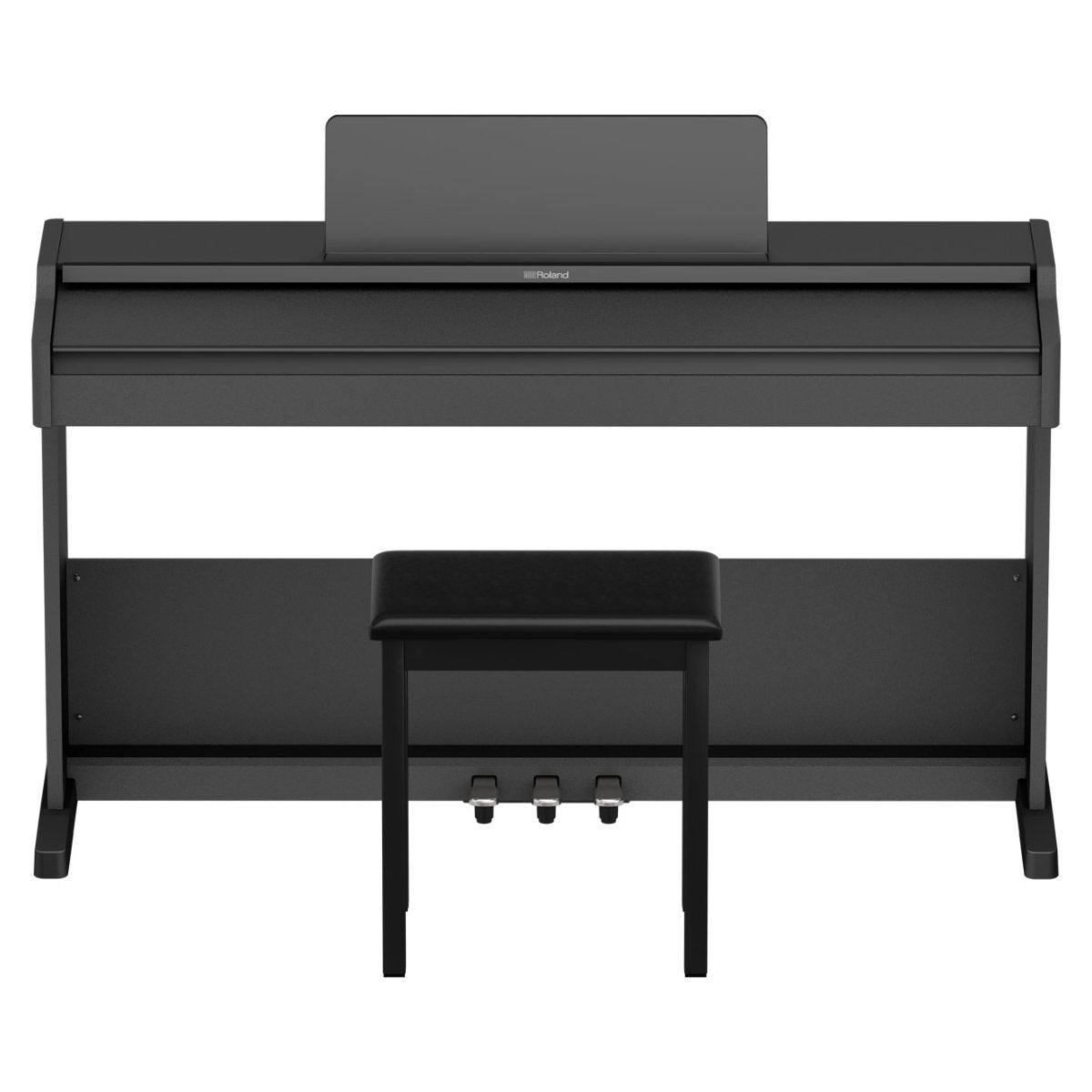 Roland RP-107 Digital Upright Piano with Stand, Bench, and Pedals - Black