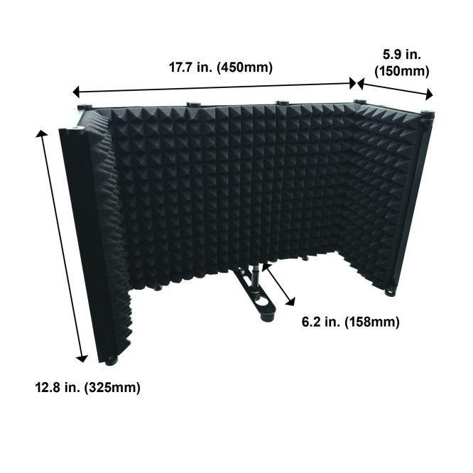 CAD Audio AS12 Desk or Stand Mounted Folding Acoustic Enclosure