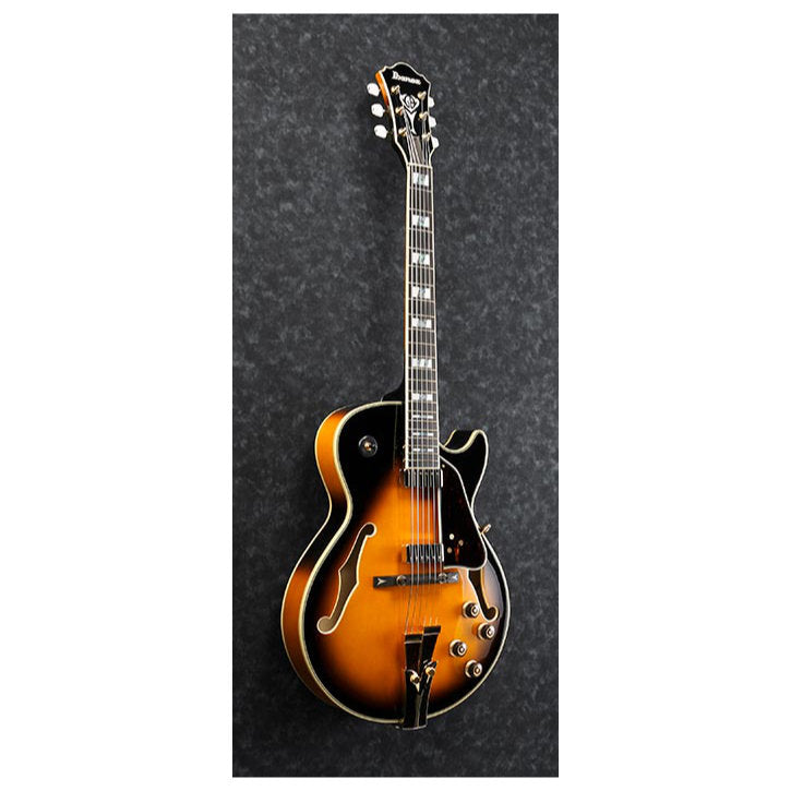 Ibanez GB10SEBS George Benson Signature Model Hollow Body Electric Guitar - Brown Sunburst - Bananas at Large®