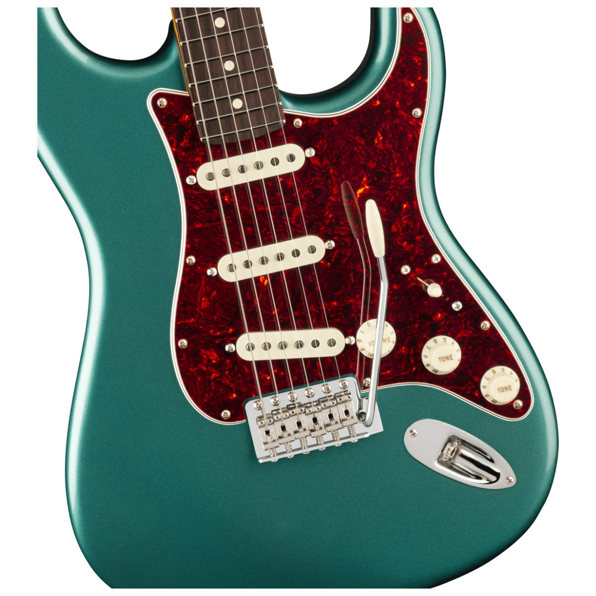 Fender American Professional Classic Stratocaster® Electric Guitar - Rosewood Fingerboard - Faded Sherwood Green Metallic