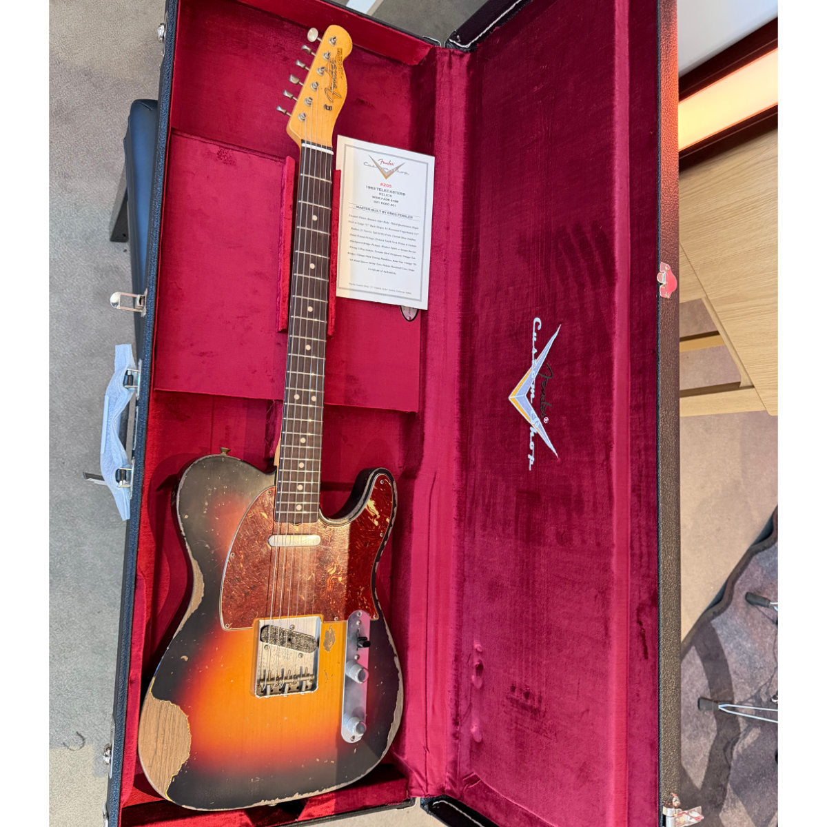 Fender Custom Shop Master Built By Greg Fessler #205 Bananas at Large Exclusive 1963 Telecaster Electric Guitar - Relic Wide Fade 2-Tone Sunburst
