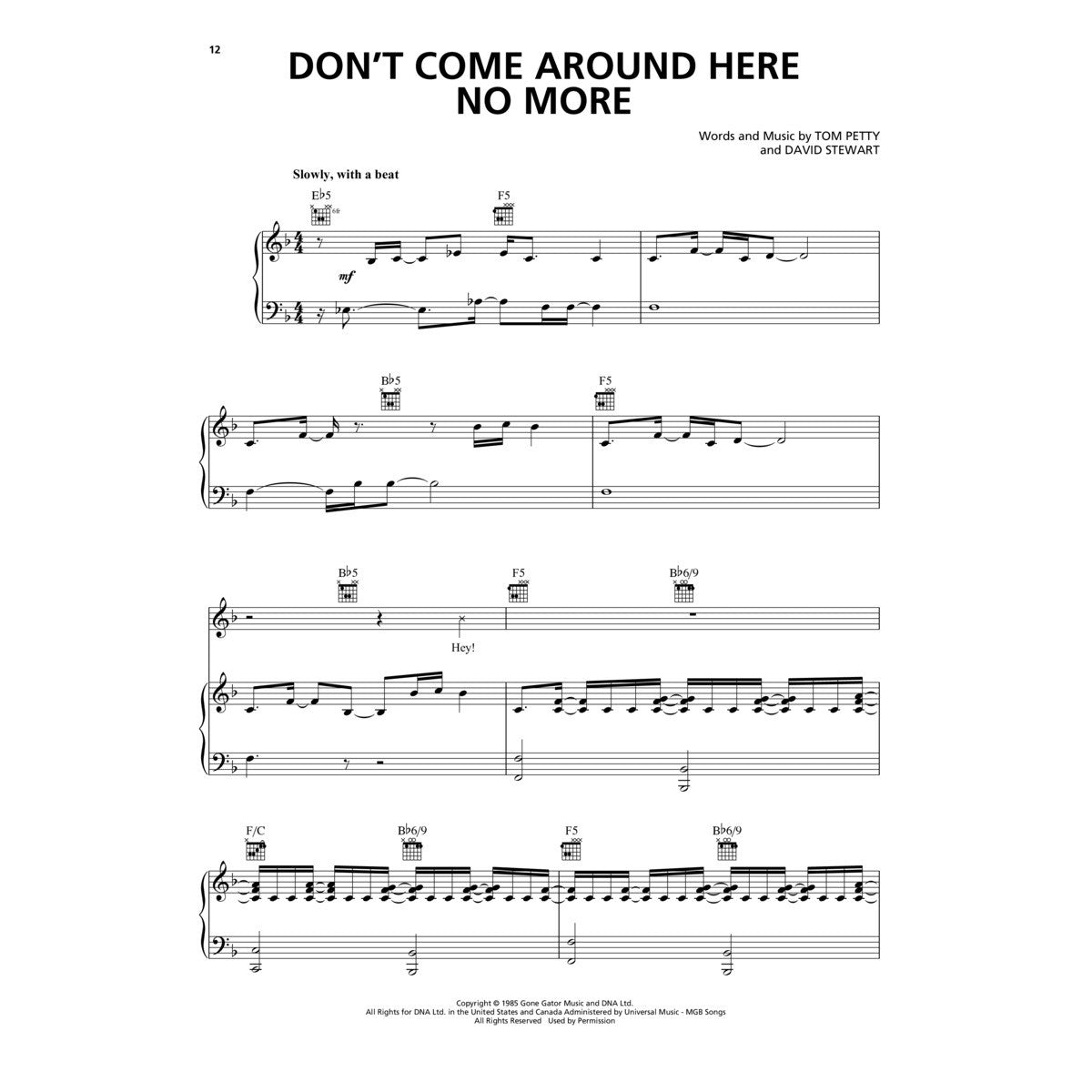 Hal Leonard  Tom Petty Sheet Music Anthology - Piano/Vocal/Guitar Artist Songbook - Softcover - Bananas at Large®