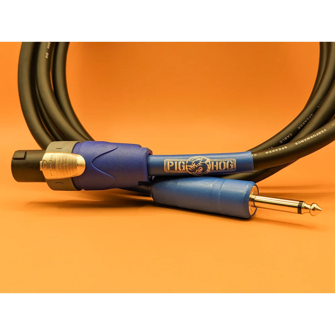 Pig Hog Speaker Cable - Speakon to 1/4 in. - 10 ft.
