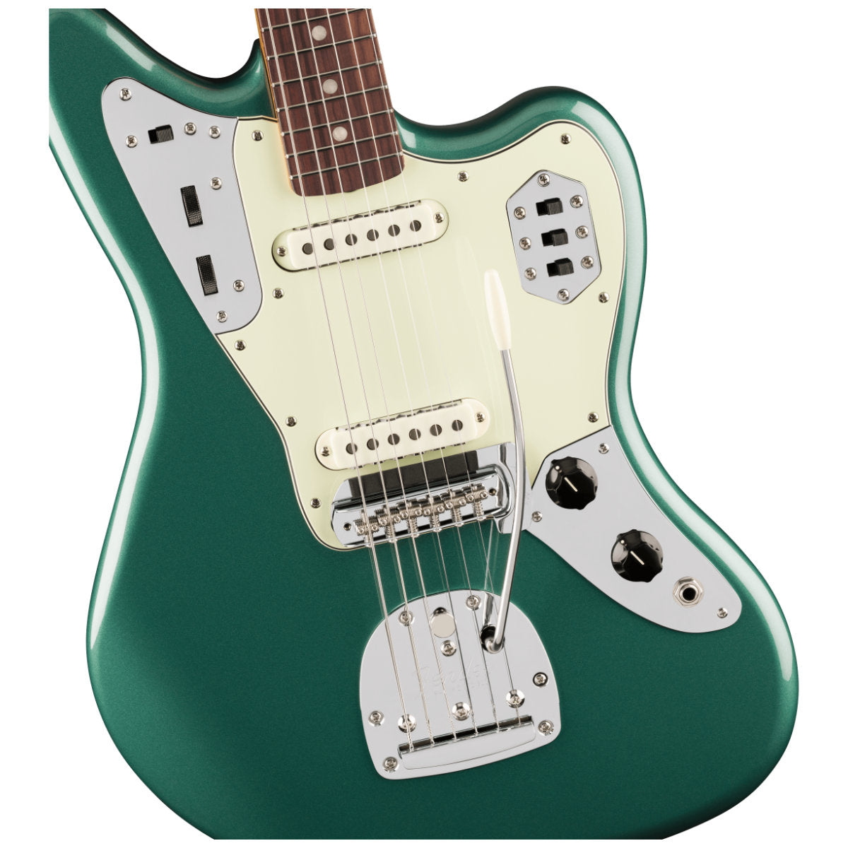 Fender Vintera III Mid 60s Jaguar Electric Guitar - Rosewood Fingerboard - Sherwood Green Metallic