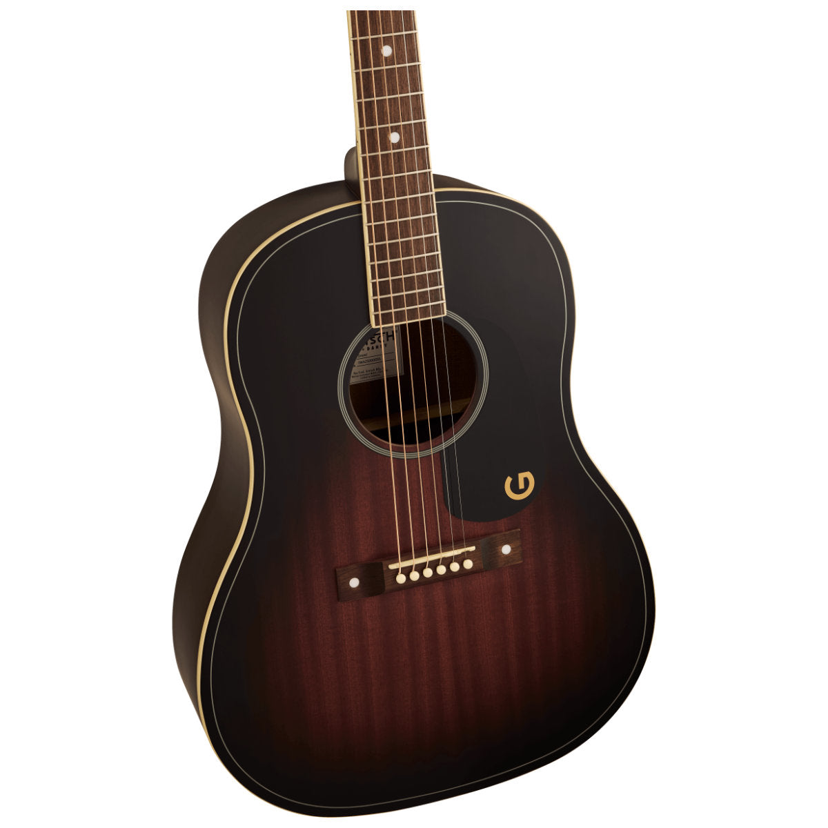 Gretsch Jim Dandy Dreadnought Acoustic Guitar - Walnut Fingerboard - Black Pickguard - Deep Cherry Burst
