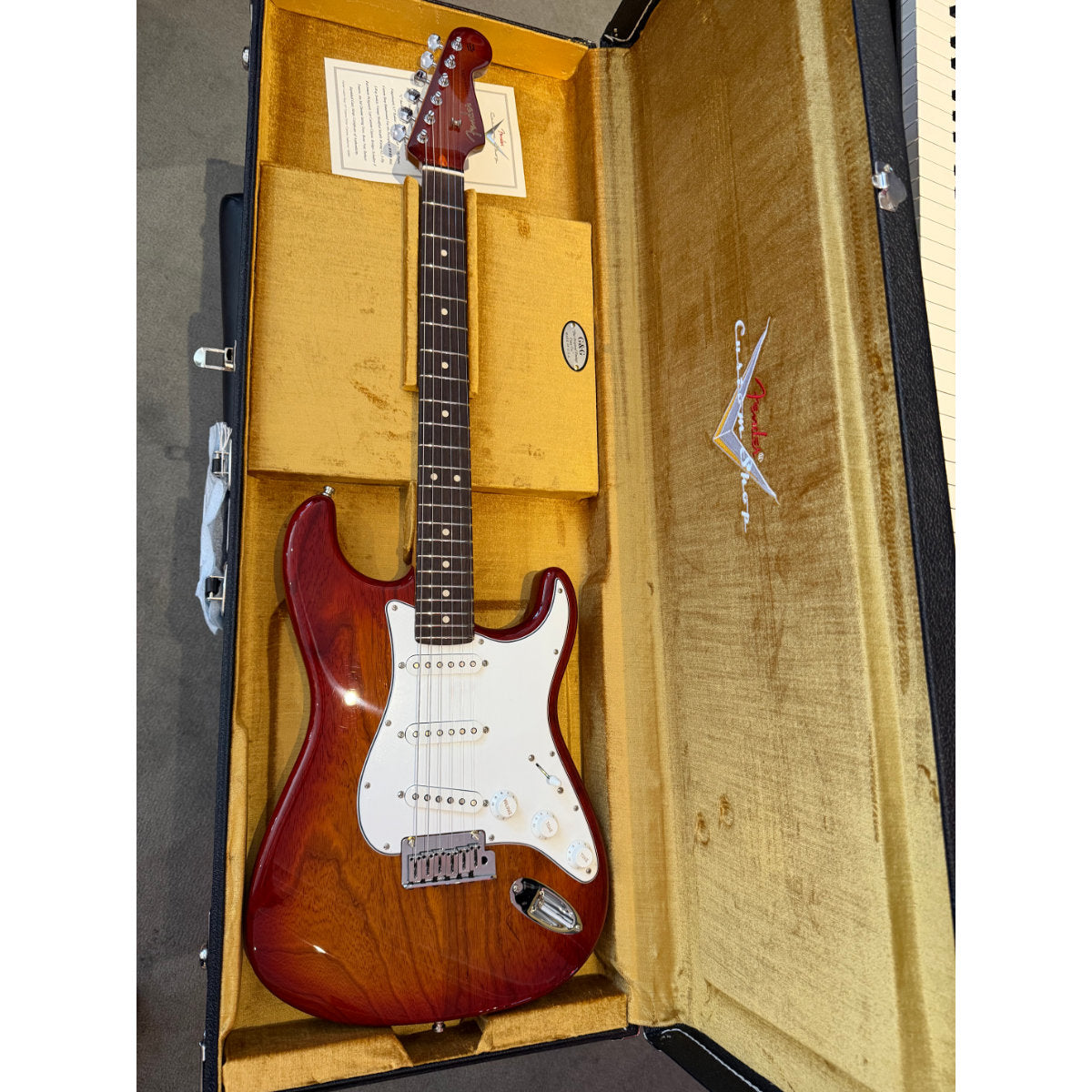 Fender Custom Shop #172 Limited Edition Bananas At Large Exclusive Custom Deluxe Roasted Strat Electric Guitar - NOS w/ Matching Headcap - Aged Cherry Sunburst