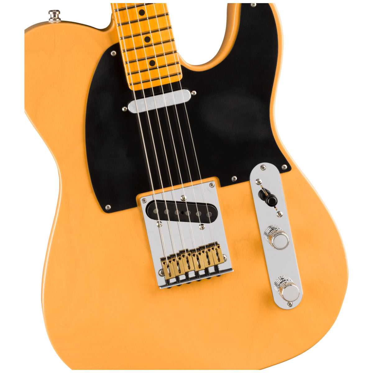 Fender American Ultra Luxe Vintage '50s Telecaster® Electric Guitar - Maple Fingerboard - Butterscotch Blonde - Bananas at Large®
