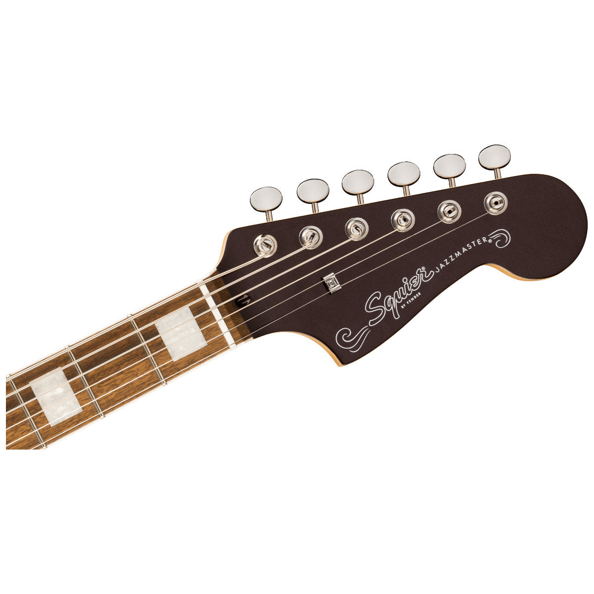 Squier Paranormal Baritone Jazzmaster HH Electic Guitar - Laurel Fingerboard - Black Pickguard - Oxblood