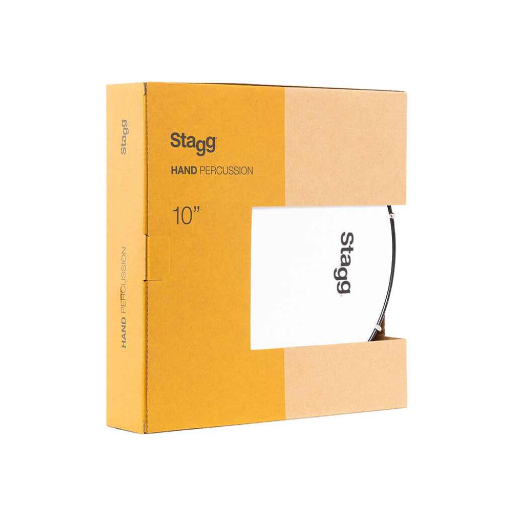 Stagg Tuneable Plastic Tambourine w/ 1 Row of Jingles - 10in