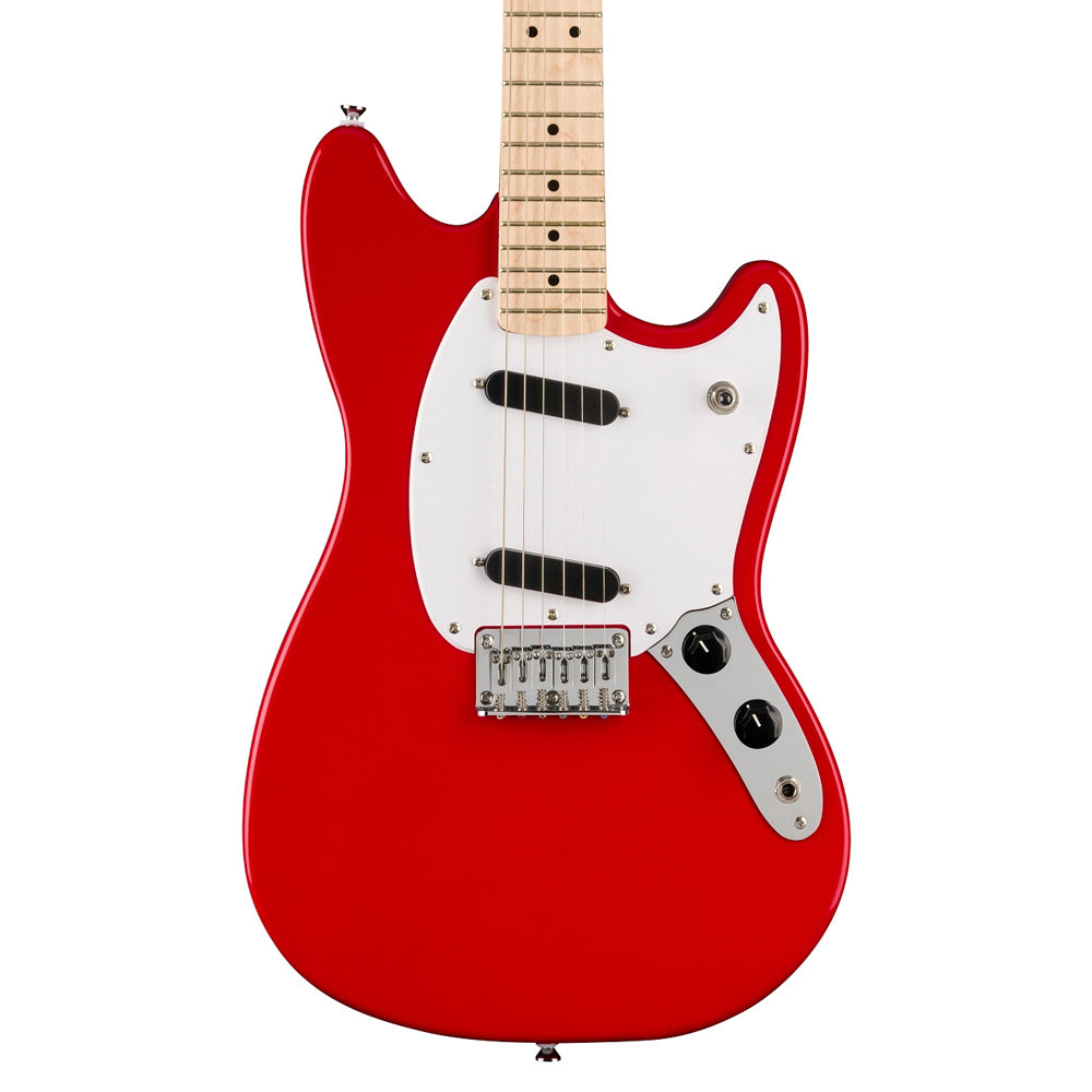 Squier Sonic Mustang - Torino Red with Maple Fingerboard & White Pickguard