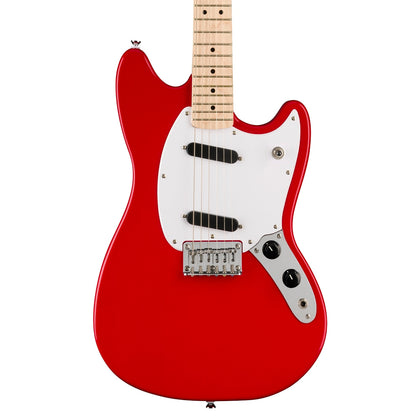 Squier Sonic Mustang - Torino Red with Maple Fingerboard & White Pickguard