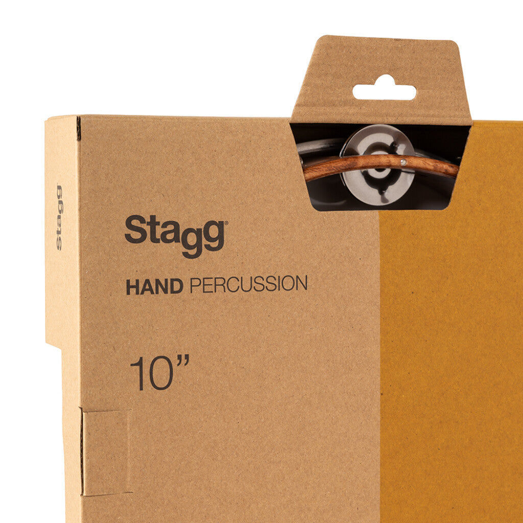 Stagg Tuneable Plastic Tambourine w/ 1 Row of Jingles - 10in