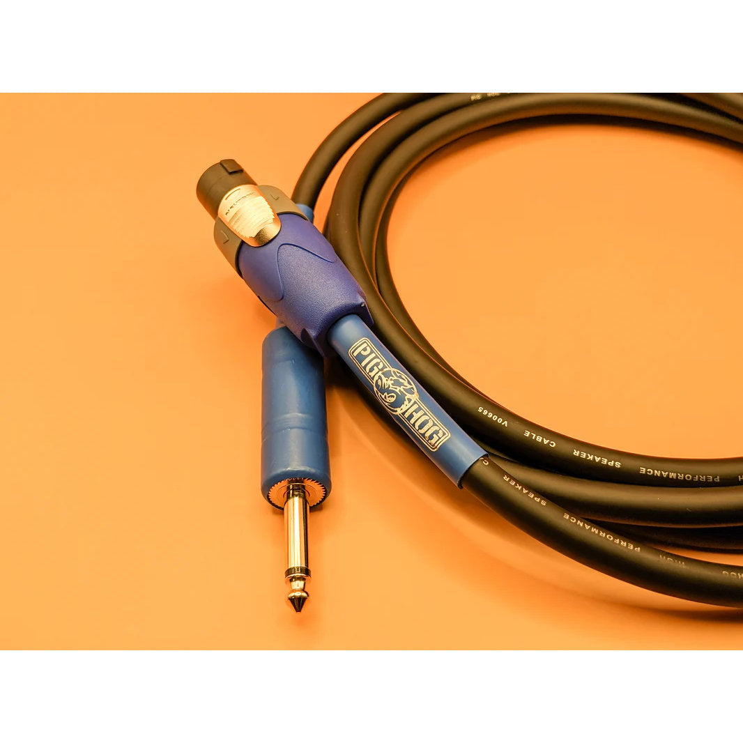 Pig Hog Speaker Cable - Speakon to 1/4 in. - 10 ft.