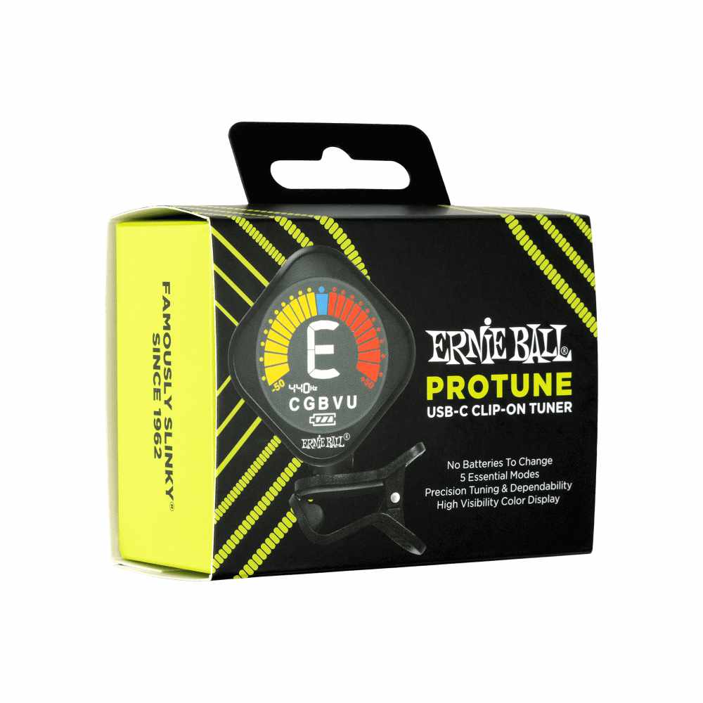Ernie Ball ProTune USB-C Rechargeable Clip-on Tuner - Bananas at Large®