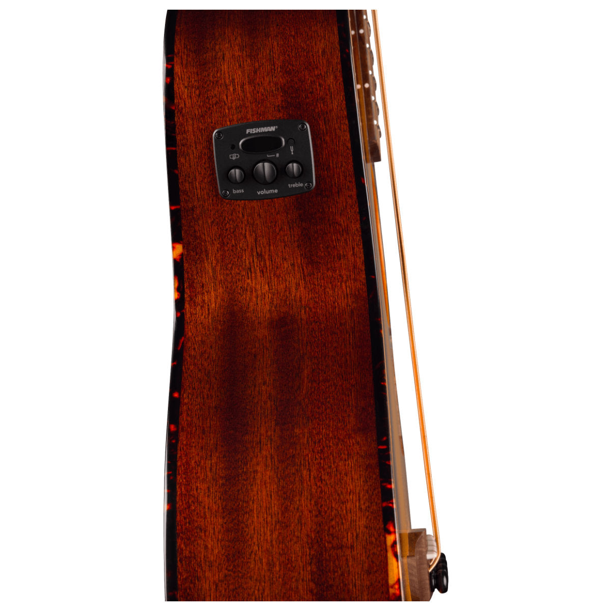 Fender California Deluxe Kingman Bass CE Acoustic-Electric Bass - Tortoiseshell Pickguard - Honey Sunburst