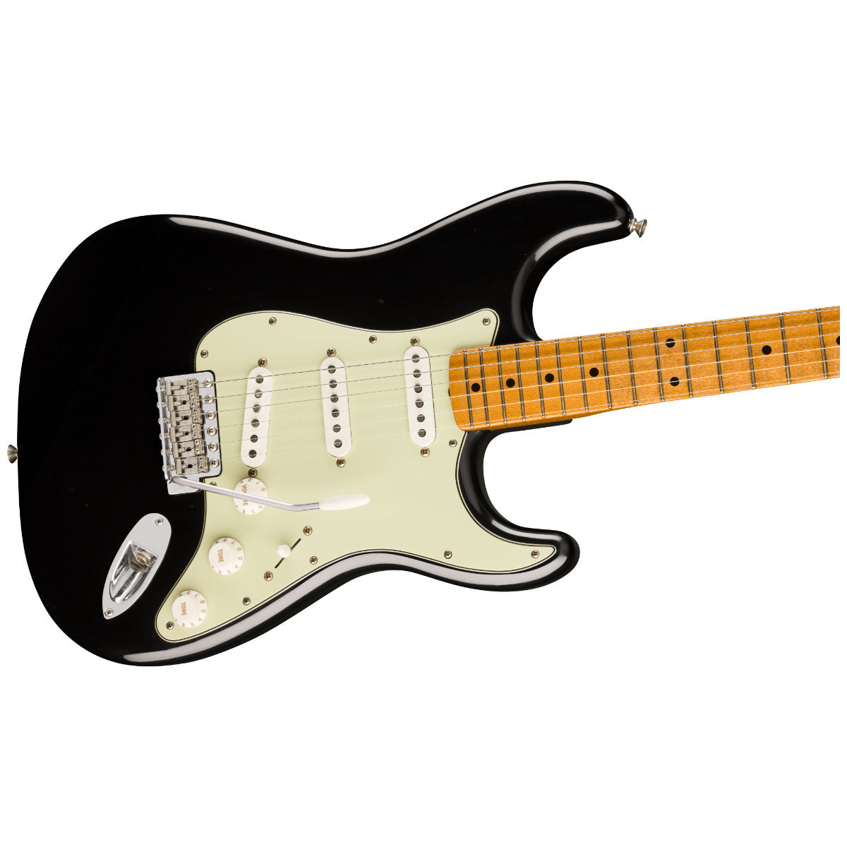 Fender Limited Edition Vintera® II Road Worn® '60s Stratocaster® Electric Guitar - Maple Fingerboard - Black - Bananas at Large®