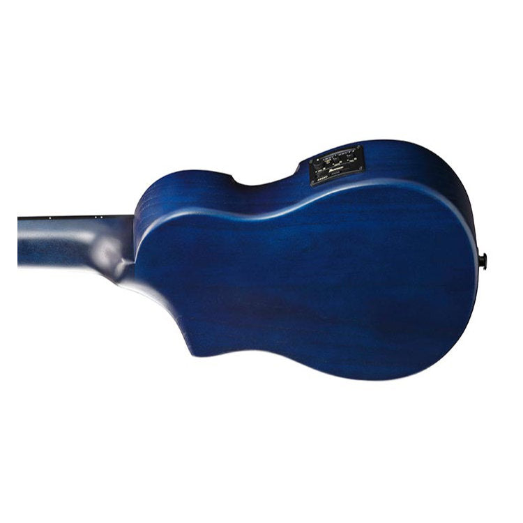 Ibanez AU Series Acoustic-Electric Ukulele - Transparent Blue Sunburst Open Pore