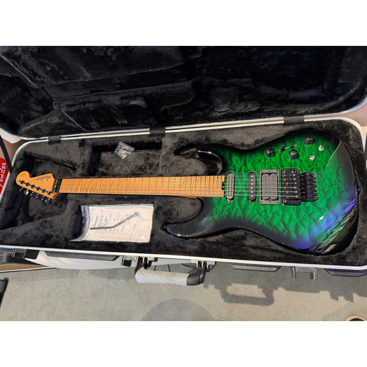 Jackson Custom Shop USA #508 Hand-Selected Bananas At Large Exclusive Special Edition PC1 Electric Guitar - Trans Green Burst
