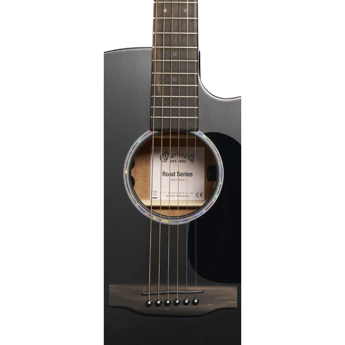Martin Road Series DC-10E Modern Black Acoustic-Electric Guitar
