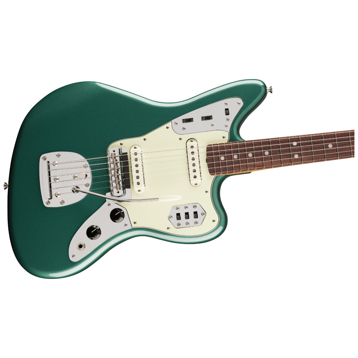 Fender Vintera III Mid 60s Jaguar Electric Guitar - Rosewood Fingerboard - Sherwood Green Metallic