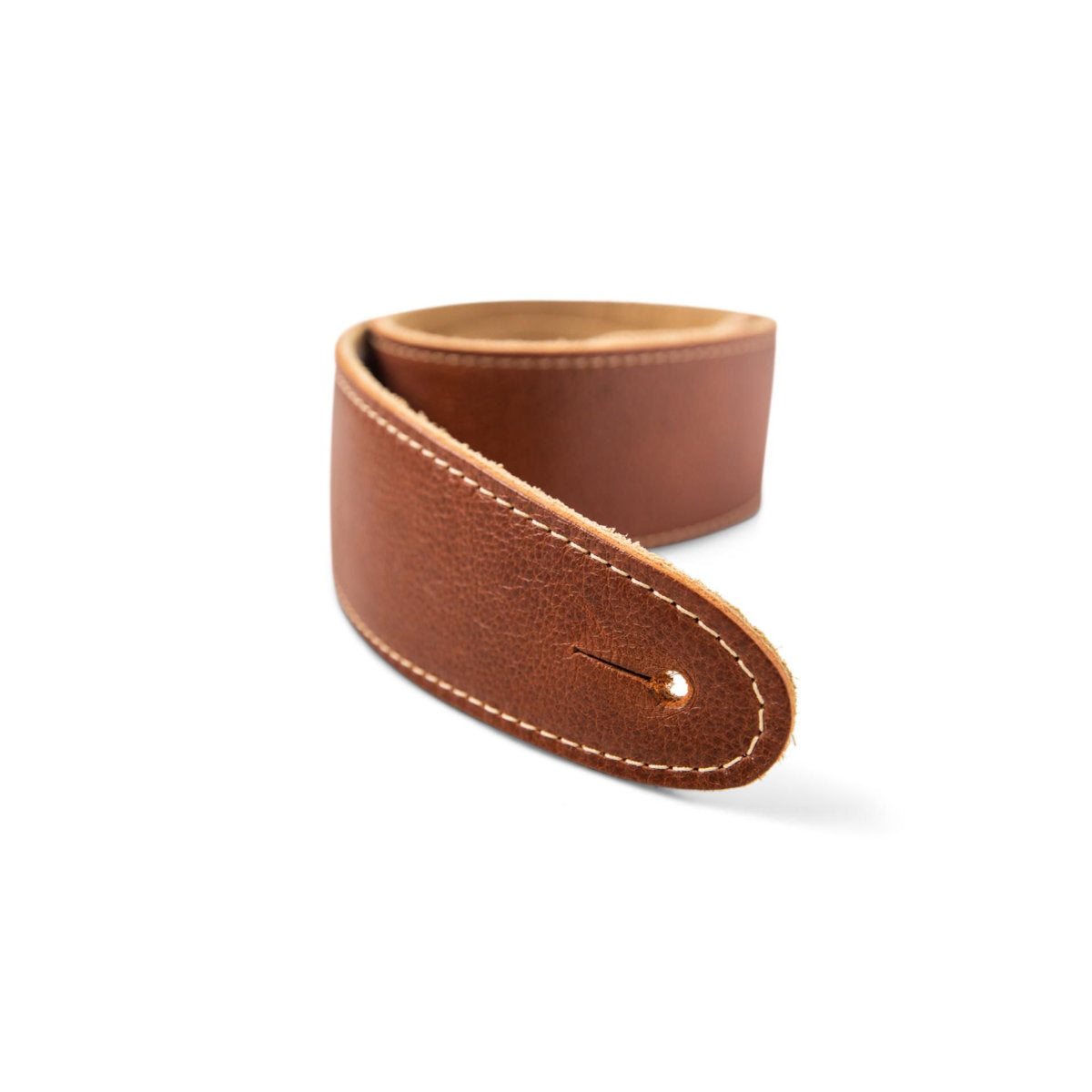 Taylor 2.5" Leather Guitar Strap - Suede Back - Medium Brown
