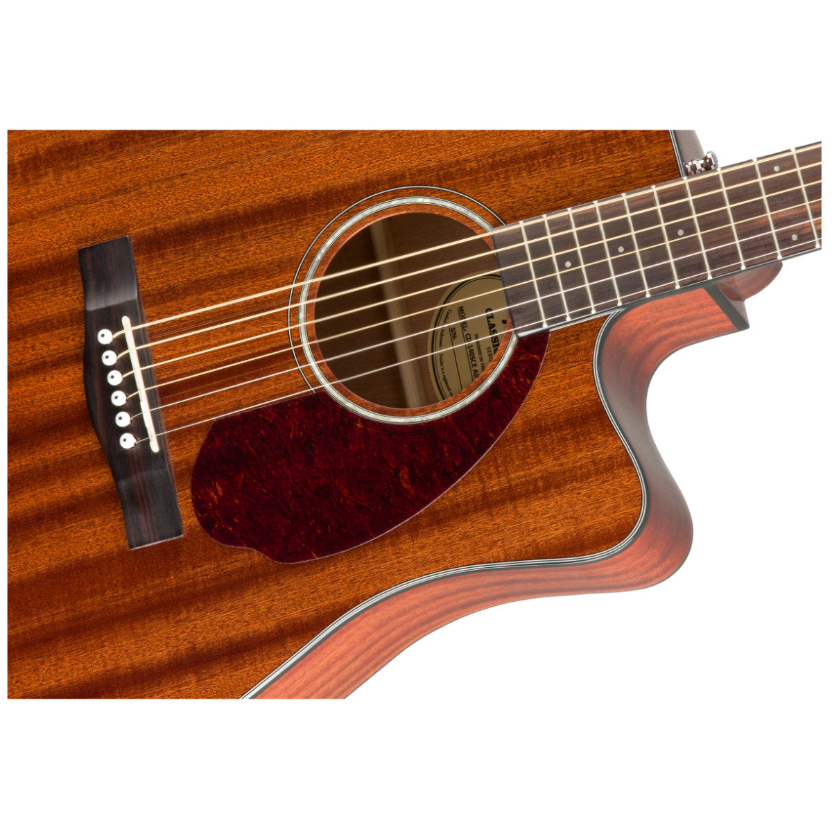 Fender CD-140SCE Dreadnought Acoustic-Electric Guitar - Walnut Fingerboard - All-Mahogany