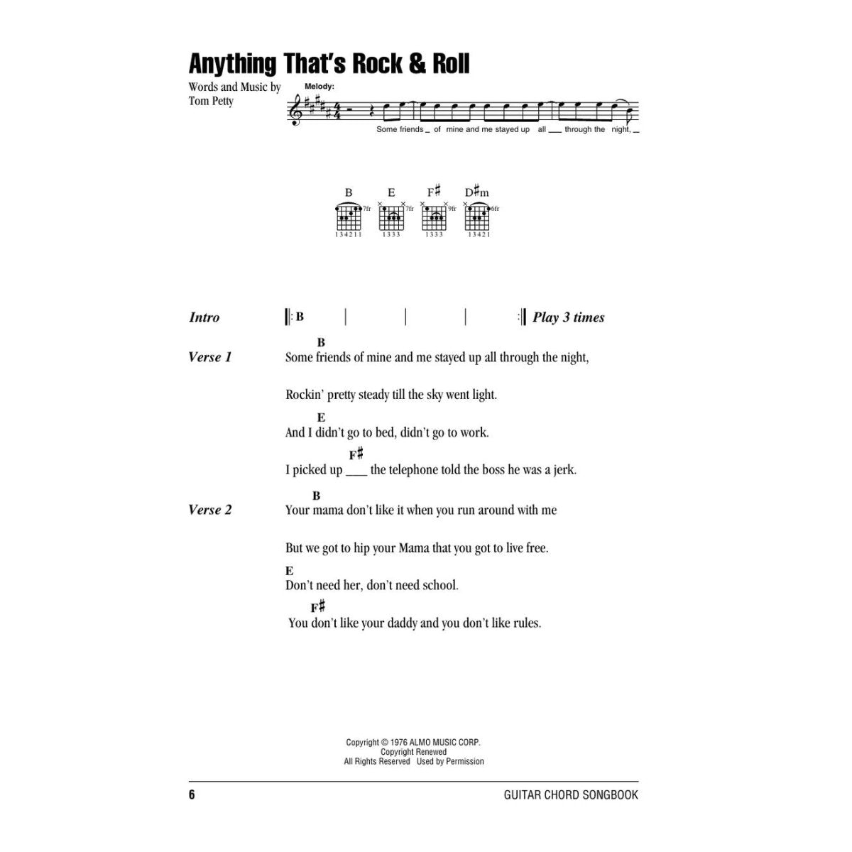 Hal Leonard Tom Petty Guitar Chord Songbook - Softcover - Bananas at Large®