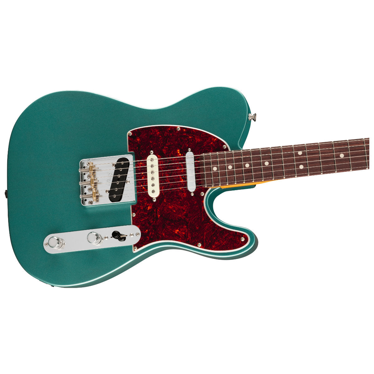 Fender American Professional Classic Hotshot Telecaster® Electric Guitar - Rosewood Fingerboard - Faded Sherwood Green Metallic