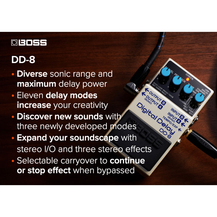 BOSS DD-8 Digital Delay Pedal – Bananas At Large Inc.® Musical Instruments & Pro Audio