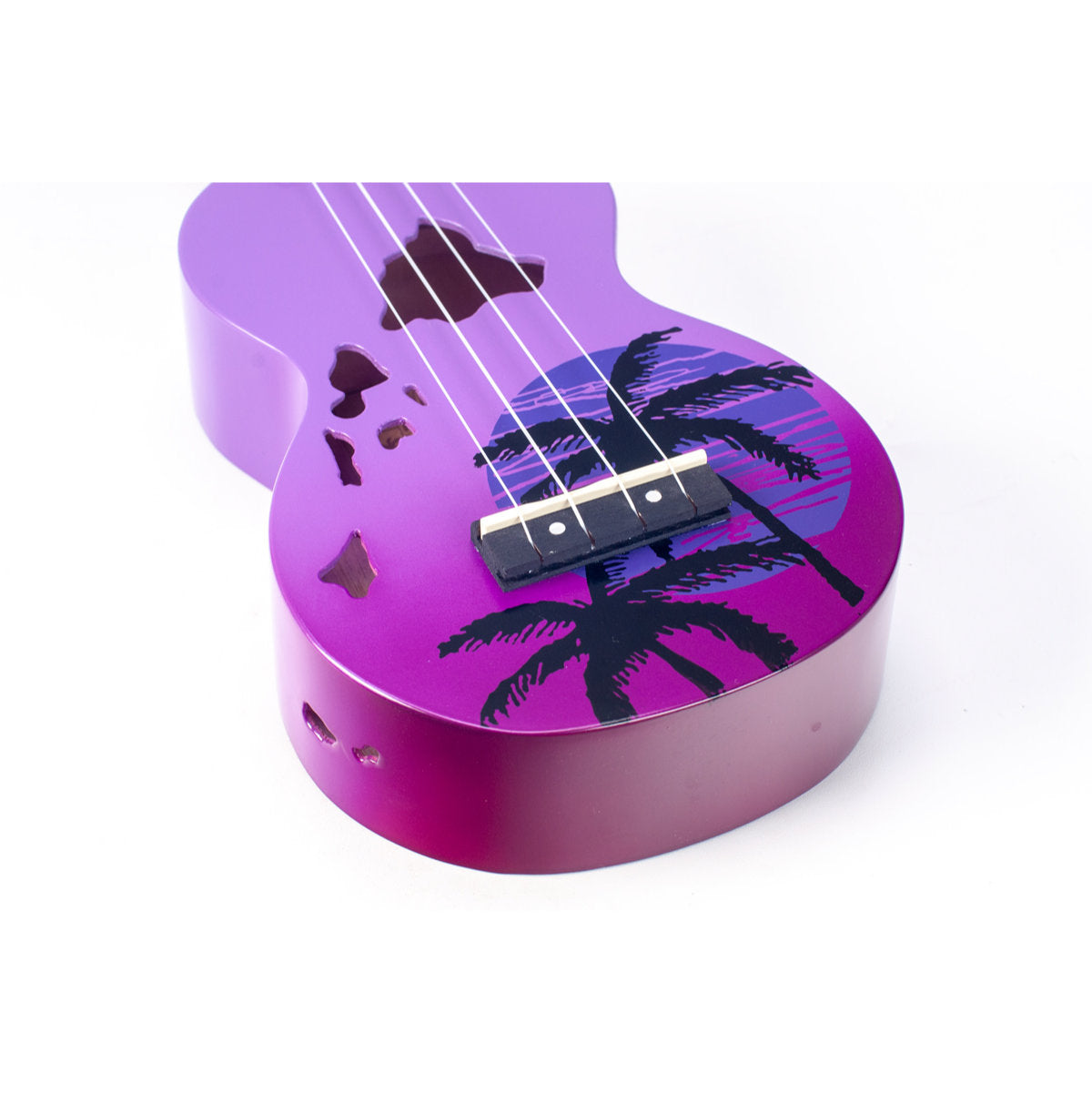 Mahalo MD1-HAPPB Hawaii Soprano Ukulele - Purple Burst