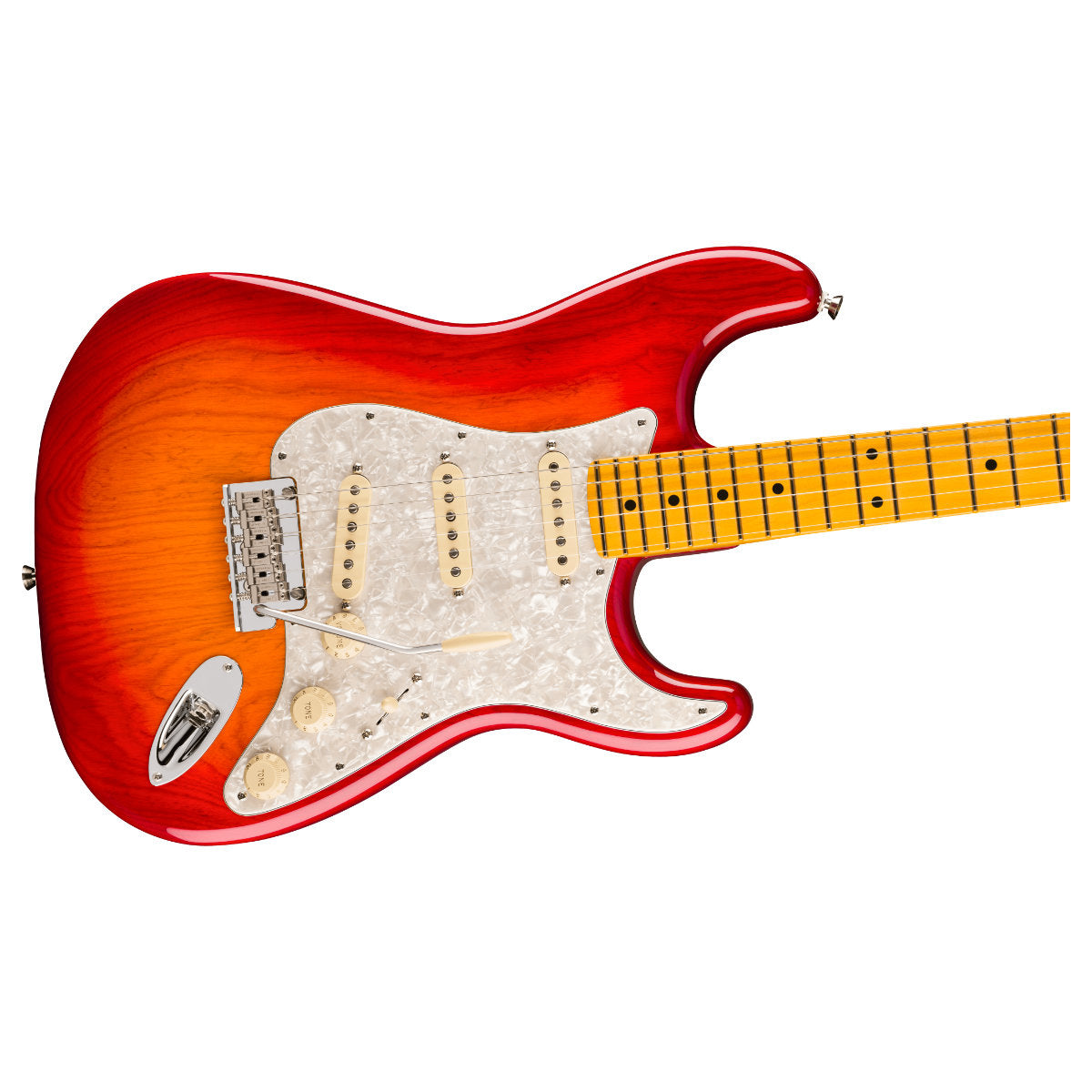Fender American Professional Stratocaster Electric Guitar - Maple Fingerboard - Aged Cherry Burst