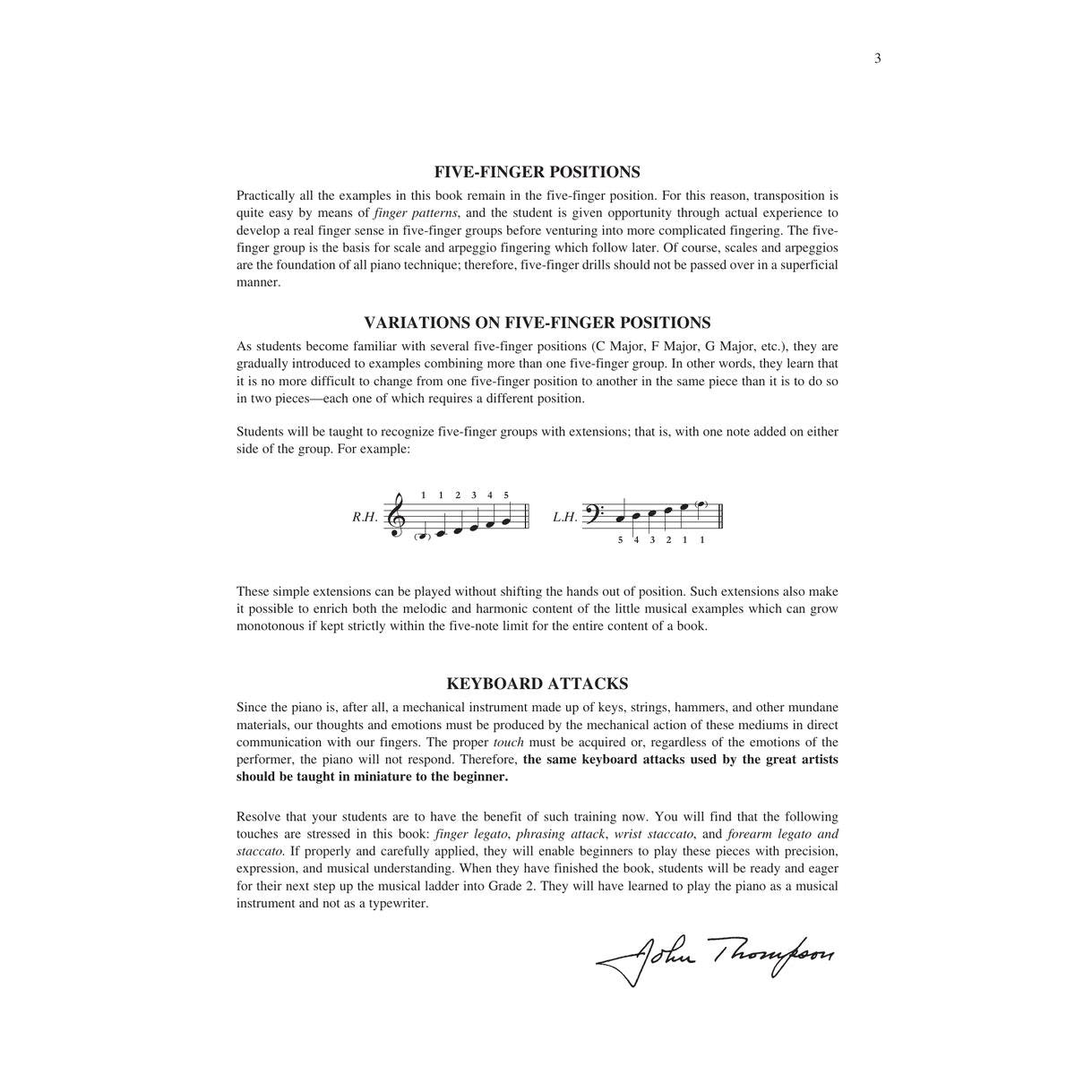 Hal Leonard John Thompson's Modern Course for the Piano - First Grade (Book Only) - English Softcover