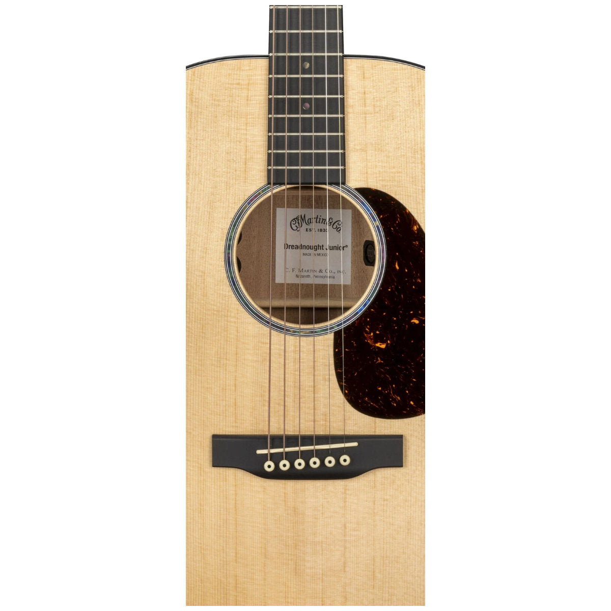 Martin Junior Series D Jr E Dreadnaught Acoustic-Electric Guitar w/ Gig Bag