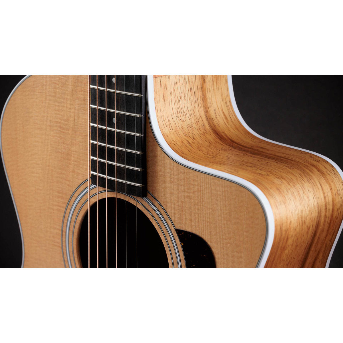 Taylor 214ce-K Acoustic-Electric Guitar w/ Structured Gig Bag Case - Bananas at Large®