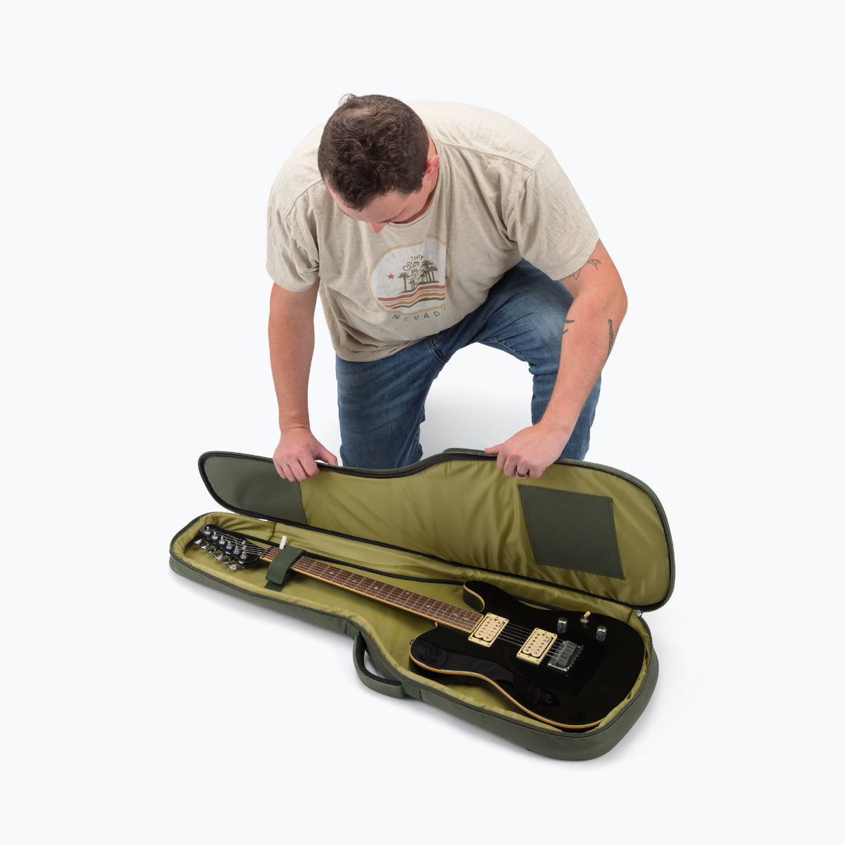 On-Stage Adventure Series Electric Gig Bag - Green