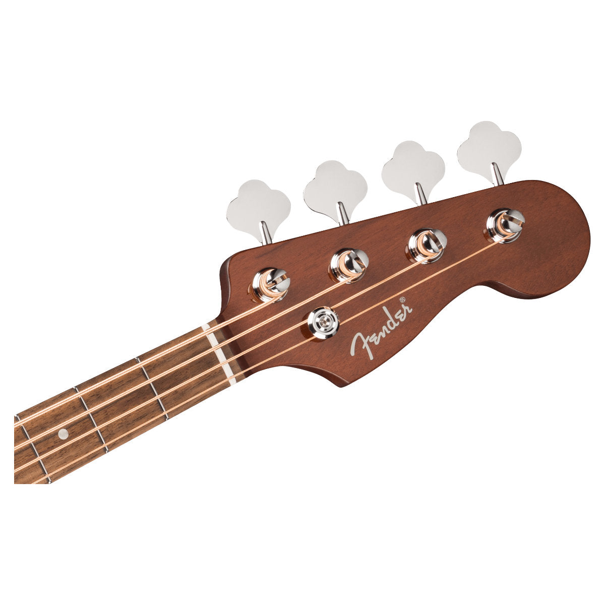 Fender California Deluxe Kingman Bass CE Acoustic-Electric Bass - Ivory Pickguard - Black